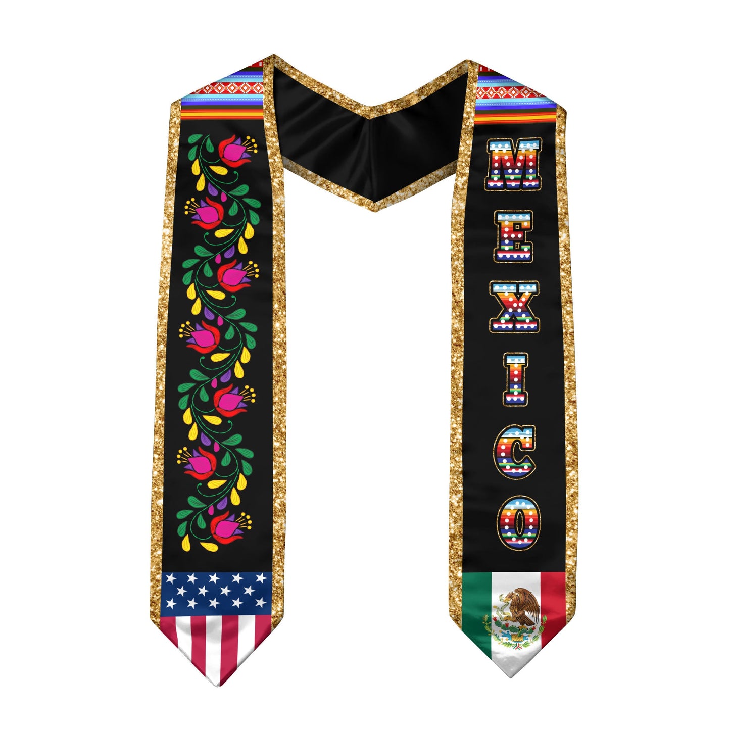 Mexican Sash for Graduation 2026, Mexico Stole for Senior Ceremony, Class of 2026