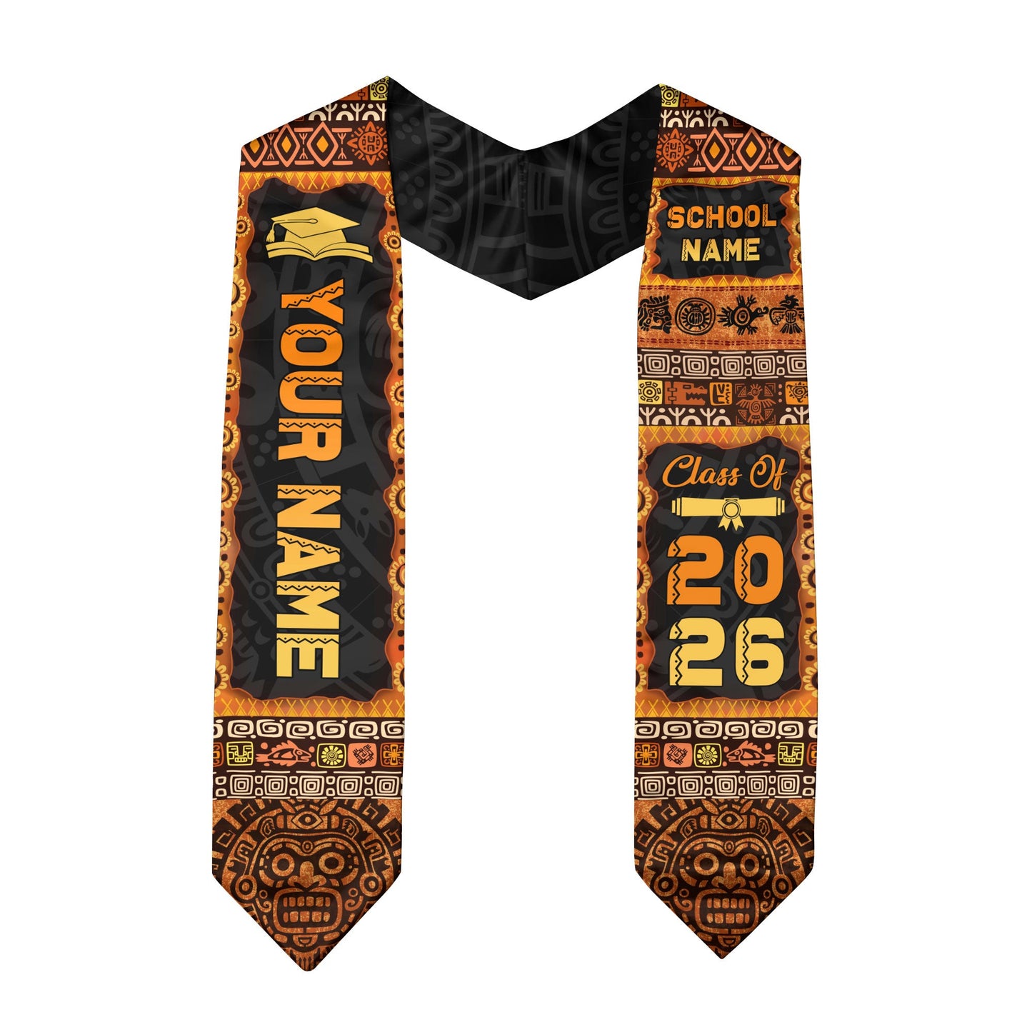 Custom Aztec Mexican Stole 2026, Mexico Graduation Sash for Graduate Success
