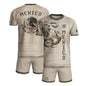 Mexico Beige Aztec Eagle Coat of Arms Soccer Jersey