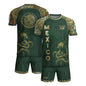Mexico Heritage Green Gold Eagle Fighting Snake Mythological Soccer Jersey
