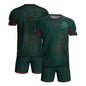 Mexico Heritage Orgullo Mexicano Green Red Detailed Country Map Aztec Soccer Jersey
