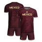 Mexico Heritage Orgullo Mexicano Maroon Burgundy Aztec Calendar Sun Stone Soccer Jersey