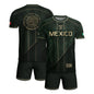 Mexico Green Gold Aztec Eagle Heritage Estados Unidos Mexicanos Soccer Jersey Football