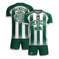 Mexico Soccer Green White Aztec Pattern Football Design Mexico Fan Heritage Style
