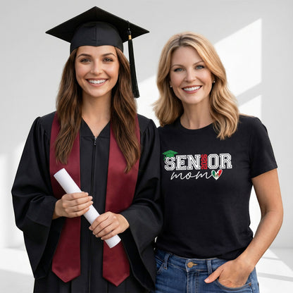 Senior Family 2026 T-Shirt Black Mexico Heart Graduation - Graduation Gift Tee