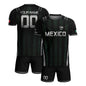 Black Mexico Soccer Jersey Custom Name Number Aztec Warrior Spirit Football Shirt