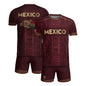 Mexico Soccer Jersey Maroon Aztec Heritage - Mexico National Team Fan Football Shirt