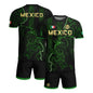 Mexico Soccer Jersey Green Black Electric Eagle - Mexico National Team Fan Heritage Shirt