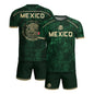 Mexico Soccer Jersey Green Eagle Crest - Aztec Sun Stone Heritage Fan Football Men Shirt