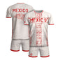 Mexico Soccer Jersey White Aztec Totem Heritage - Mexico Fan Football Design Men Shirt