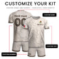 Mexico Soccer Jersey Custom Name - Vintage Map & Eagle Heritage White Football Shirt