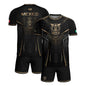 Mexico Soccer Jersey - Black & Gold Aztec Sun Stone Tribal Football Shirt