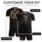 Black Mexico Custom Soccer Jersey Team Apparel Aztec Sun Warrior Football Top