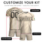 Personalized Beige Mexico Soccer Jersey Aztec Tribal Cream Sport Shirt