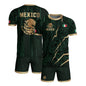 Mexico Soccer Jersey Aztec Eagle Heritage Green Gold Mexican Football Shirt