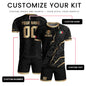 Mexico Soccer Jersey Black Gold Aztec Eagle Heritage Custom Mexican Football Shirt