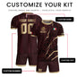 Custom Mexican Heritage Jersey Maroon Aztec Design Mexico Eagle Soccer Shirt Men Women