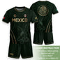 Mexico Soccer Jersey Kid Youth Aztec Eagle Dark Green Football Shirt Gift