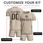 Custom Mexico Soccer Jersey Sand Mayan Glyphs Culture Men Mexican Football Shirt