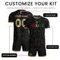 Personalized Mexico Soccer Jersey Black Aztec Calendar Men Mexican Football Shirt Flag