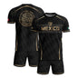 Mexico Soccer Jersey Men Black Gold Aztec Football Shirt Retro Fan Apparel