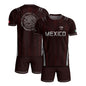 Mexico Soccer Jersey Men Maroon Silver Eagle Football Shirt Retro Fan Apparel