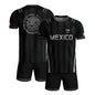 Mexico Soccer Jersey Men Black Aztec Eagle Crest Mexican Football Shirt