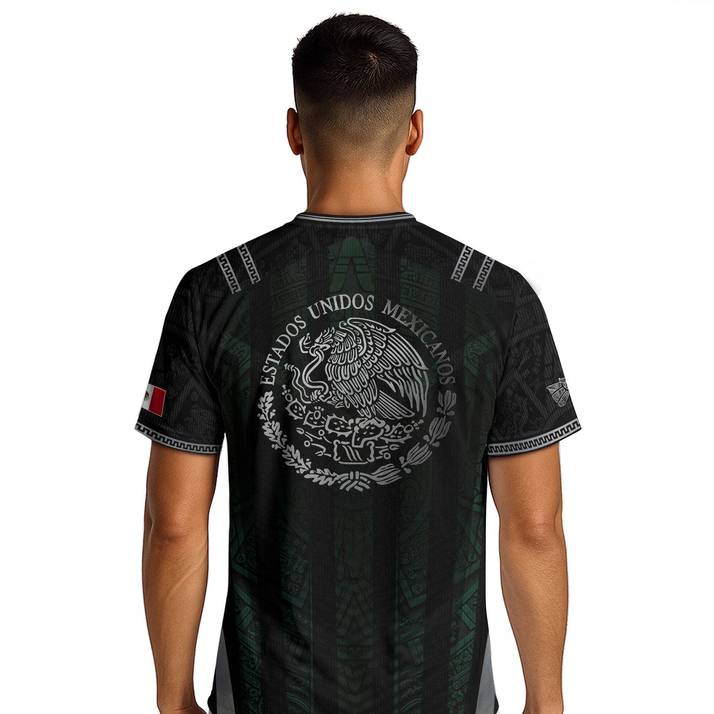 Mexico Green Black Aztec Eagle Heritage Estados Unidos Mexicanos Soccer Jersey Football