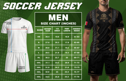 Mexico Heritage Black Gold Vintage Tribal Aztec National Soccer Jersey