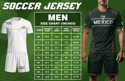 Mexico Soccer Jersey Green National Team Style Football Men Shirt Eagle Crest Fan Tee