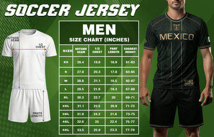 Mexico Soccer Jersey Dark Green Gold Football Shirt Aztec Fan Men Edition Apparel