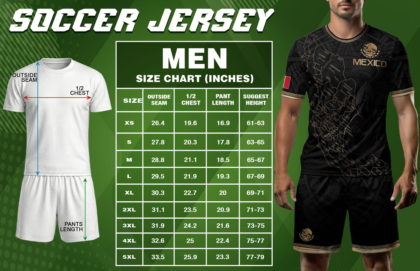 Mexico Soccer Jersey Black Mexico Map - Mexico National Team Fan Football