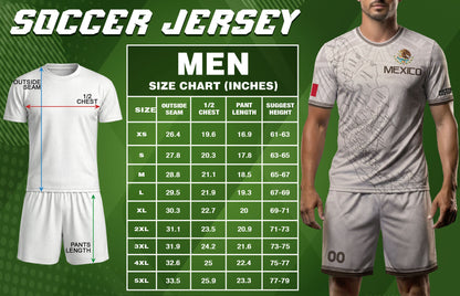 Mexico Soccer Jersey Custom Name - Vintage Map & Eagle Heritage White Football Shirt