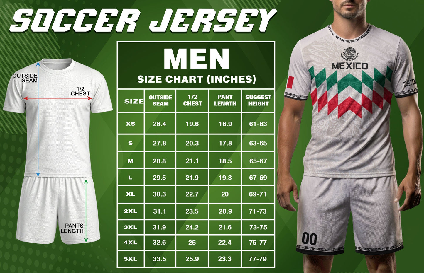 Custom Mexico Soccer Jersey Men Women White Mexican Football Jersey Playera De Mexico Jersey De Mexico