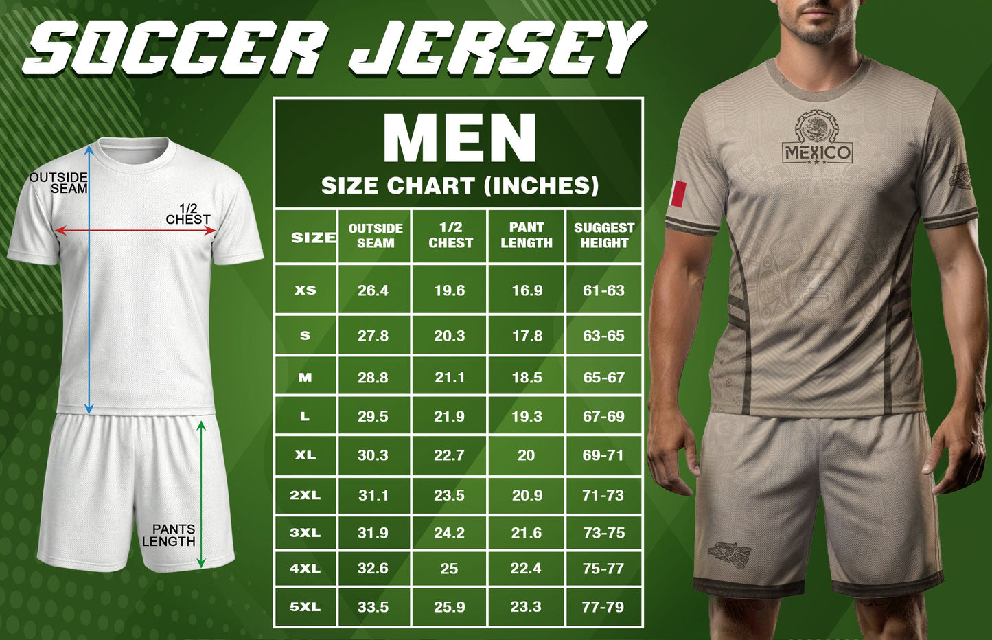 Mexico Soccer Jersey Aztec Eagle Sun Calendar Beige Tan Football Shirt for Fans