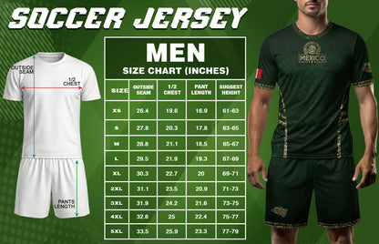 Mexico Soccer Jersey Aztec Sun Calendar Green Gold Football Shirt Men Women