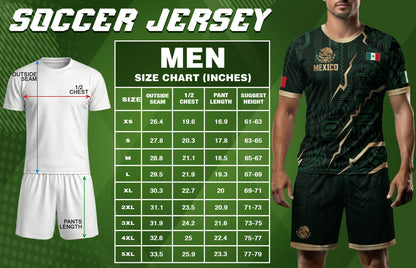 Mexico Soccer Jersey Aztec Eagle Heritage Green Gold Mexican Football Shirt