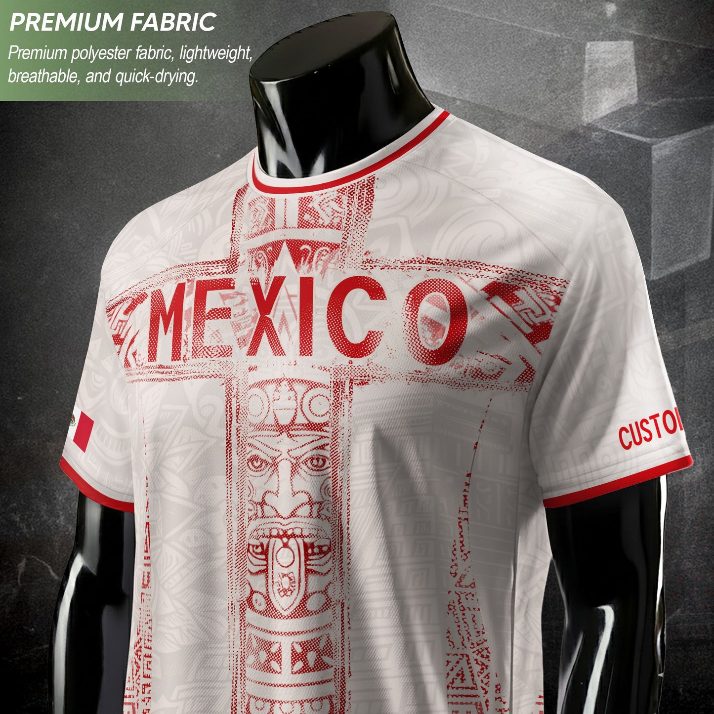 Custom Mexico Soccer Jersey Men Women Beige Mexican Football Jersey Playera De Mexico Jersey De Mexico