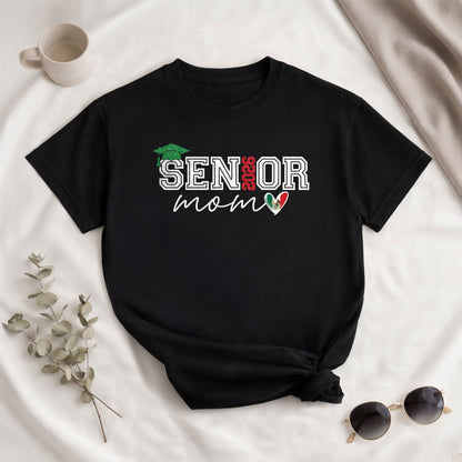 Senior Family 2026 T-Shirt Black Mexico Heart Graduation - Graduation Gift Tee