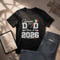 Senior Family 2026 Mexico Flag Shirt - Proud Mexican Graduate Silver Glitter Tee
