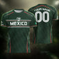 Mexico Soccer Jersey Personalized Name Number Aztec Pattern Green Football Shirt