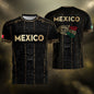 Mexico Soccer Jersey Black Design, Aztec Style Football Shirt for Fans