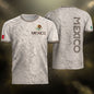 Mexico Soccer Jersey White Map Aztec Heritage Design - Mexico National Team Fan Gift Shirt