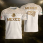 Men's Black Mexico Aztec Calendar Graphic T-Shirt – Gold Mexico Eagle Heritage Print Tee