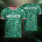 Represent Mexico Soccer Jersey Aztec Eagle Print - Ancient Eagle Heritage Football Shirt Men Gift
