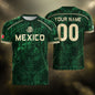 Custom Mexico Soccer Jersey Aztec Calendar Green Heritage Personalized Football Shirt