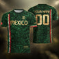 Custom Mexico Soccer Jersey Men Women Green Gold Mexican Football Jersey Playera De Mexico Jersey De Mexico