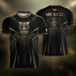 Mexico Soccer Jersey - Black & Gold Aztec Sun Stone Tribal Football Shirt