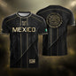 Mexico Soccer Jersey - Black & Gold Aztec Heritage Tribal Football Shirt