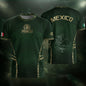 Mexico Soccer Jersey Aztec Sun Calendar Green Gold Football Shirt Men Women